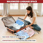 Vacuum Bags for Travel with Rechargeable Pump, 14 Combo (4L/4M/6S) Compression Packing Seal Bags for Luggage Suitcase, Space Saver for Clothing and Clothes Storage Travel