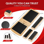 Ankle Strengthener & Axis Board, Bamboo Ankle Balance Board for Physical Therapy, Blackboard Foot Trainer & Foot Strengthener, Giboard for Balance Training, Axisboard for Leg Stability