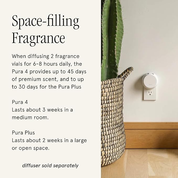 Pura x Studio McGee Home Scent Refill - Smart Air Diffuser - Long-Lasting Luxury Fragrance per Refill - Home Essential - Clean & Safe Diffuser Fragrance - 2 Pack, Cardamom Blossom