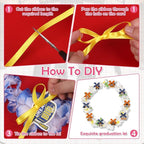 Leis for Graduation 2026, Artificial Flower Wreath with Cards Graduation Lays Gifts, Congrats Grad for High School