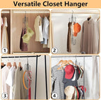 Hat Hangers for Closet, Stainless Steel Hat Organizer, Hat Racks for Baseball Caps, Cap Organizer for Baseball Caps, 2 Pack