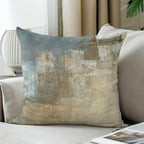 Grey and Beige Abstract Art Artwork Pillow Cover, Gallery Modern Decorative Throw Pillows Cushion Cover for Bedroom Sofa Living Room 16 x 16 Inch Set of 2