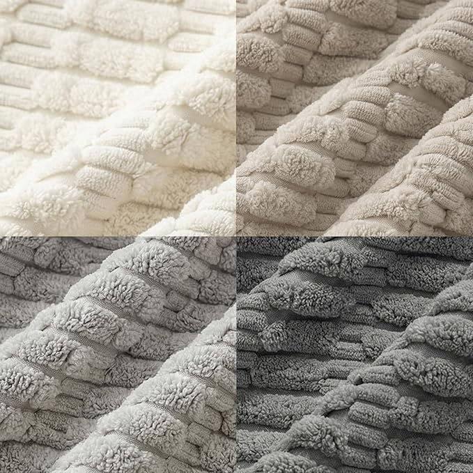 Fancy Homi 4 Packs Decorative Throw Pillow Covers for Living Room Couch Bed, Modern Farmhouse Boho Home Décor Accent Cushion Case, 20" x 20", Grey Series