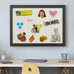 AKTOP 2-Pack Cork Board Bulletin Board with Linen 20" X 30", Large Framed Corkboard for Wall, Hanging Pin Board Picture Board for Home Office Decor, Cute Vision Board with Pushpins (Vintage Black)