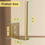 2 Pack Hat Racks for Baseball Caps, Stainless Steel Hat Organizer for Baseball Cap, Hat Holder Storage Organizer, Hat Hanger Strong Adhesive/Wall Drilled for Door, Bedroom, Closet(Gold 6 in)