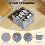 VEVOR Under Bed Shoe Storage Organizer, 1 Pack, 16 Compartments, Underbed Shoe Box Storage Containers Adjustable Dividers, Sandal Organizer Storage with Clear Window, Breathable, Reinforced Handles