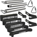 Tribe Lifting Resistance Bands for Working Out Men and Women - Set of 5 Pull Up Bands for Strength Training, Exercise Bands with Handles, Door Anchor and Bar Options for Home Gym