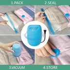 Vacuum Storage Bags with Electric Pump, Space Saver Vacuum Seal Bags with Pump, Sealer Compression for Clothes, Comforters, Blankets, Bedding, 10 Large