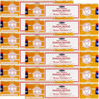 Sandalwood Incense Sticks - Total 180 Insence-Sticks and Incense Stick Holder Bundle Insence Insense Satya