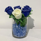 WGV Cylinder Vase Bulk, Diameter 5", Height 6", Clear Glass Floral Planter Container, Floating Candle Holder for Wedding Party Event Home Office Decor, 12 Pieces