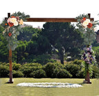 CDQL 2Pcs Wedding Welcome Sign Floral Decoration,Artificial Flower Swag Wedding Arch Decor, Wedding Flower Swag for Wedding Ceremony and Reception Arrangement (Orange)