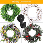 Fruvocado Magnetic Wreath Hanger for Front Doors, 2 Pack Wreath Holder for Steel Door Metal Wreath Hook for Wreath Decorations