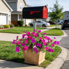 Artificial Fake Flowers for Outdoors Spring Decoration 2 Bundles Faux Flowers Plants for Outdoor Planters UV Resistant Silk Realistic Flowers for Outside Home Garden Front Porch Patio Décor