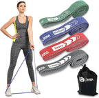 Fittest Pro by Limm Resistance Bands for Legs and Butt, Fabric Exercise Loop Bands Yoga, Pilates, Rehab, Fitness and Home Workout, Strength Bands for Booty
