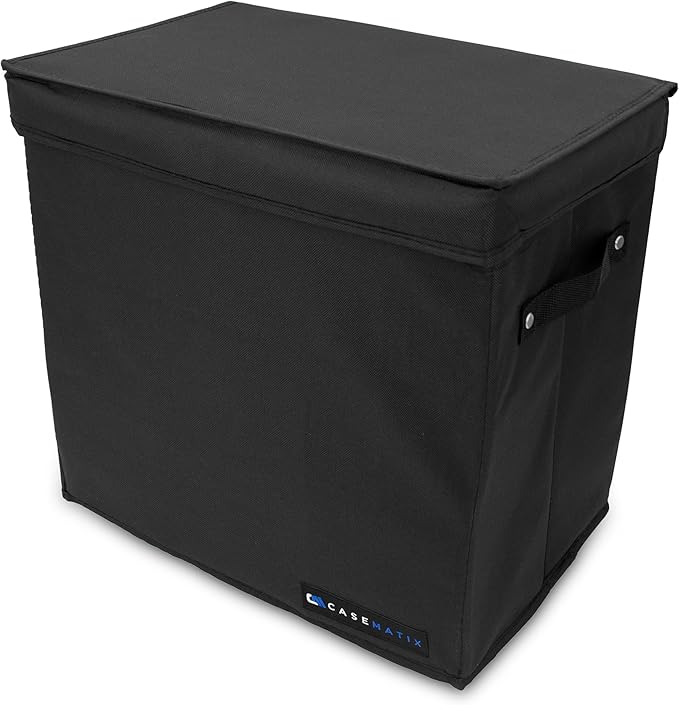 CASEMATIX Graded Magazine Storage Case Fits 25 CGC Graded Magazines, Lightweight Magazine Bin with Two Removable Dividers Designed For Larger Graded Book Slabs up to 14.5" Tall By 10.25" Wide