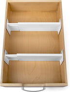 Dial Industries Adjustable Dresser Drawer Clothes Organizer Dividers, Set of 4, 4.5" Deep