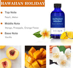 Xcleen Reed Diffuser Set for Home| 3.7 Oz(110ml) Hawaiian Holiday Fragrance Diffuser | with Mangoes, Pineapples, Peaches & Melons Scented Oil Sticks Diffuser, Air Fresheners for Home, Bathroom
