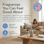 AROMA COUNTRY Fresh Linen Diffuser Oil - Luxury Essential Oils for Diffuser Refill & Air Freshener Room Spray, Long-Lasting, Natural Home Fragrance & Hotel Scent for Diffusers & Machines (8.5 Fl oz.)