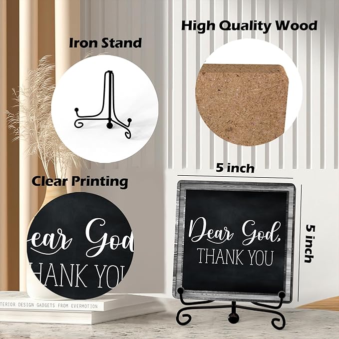 Home Decor, Farmhouse Shelf Decor For Living Room, Boho Aesthetic Table Decorations, Christian Gifts For Women Men, Entryway Tv Stand Fireplace Mantle Coffee Table Decoration (god-15)