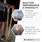 THERABAND CLX Resistance Band with Loops, 5-Foot Non-Latex Exercise Band for Mobility, Rehab, Stretching & Home Workouts, Color-Coded Resistance Levels
