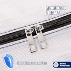 Cosy Family 8 Pack Heavy Duty Extra Large Moving Bags with Backpack Straps - Strong Handles & Zippers, Storage Totes For Space Saving, Fold Flat, Alternative to Moving Box (40 gal, Clear)