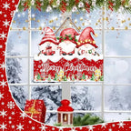 Hatzelou 1PCS Merry Christmas Sign for Wall, Cute Snowman Wooden Sign for Front, Merry Chrismas Welcome Sign, Perfect for Winter Farmhouse Garden Porch Decoration, Christmas Party Decor Supplies