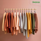 NEATERIZE Clothes Hangers Plastic 20 Pack for Adults - Plastic Hangers, The Perfect Coat Hanger and Space Saving Clothes Hangers for Closet, Percheros Ganchos para Colgar Ropa Hangars - Black Hangers