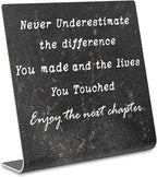 Retirement Gifts for Women,Men, Co-workers, Retired Gifts Goodbye Coworkers Leaving New Job Gifts Office Retirement Decorations On Shelf Table Desk for Living Room Office Bedroom dksg6