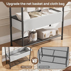 Freestanding Metal Garment Rack - Heavy Duty Coat & Clothes Hanger for Hanging/Drying, Portable Closet Storage for Laundry Room/Bedroom, Black