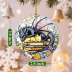 Dragon Hanging Ornament, Christmas Ornaments, Xmas Decorations for Tree, Ornaments for Christmas Tree, Holiday Ornament, Dragon Lover Gifts, Holiday Party Gifts, and Xmas Gift Ideas
