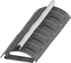 Gold Hangers 100 Pack - Heavyduty Non Slip Slimline Suit Jacket T Shirt Hangers - Space Saving (Black)