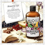 HIQILI Beautiful Life Diffuser Oil, Water Soluble Fragrance Oil for Home, Relaxing Floral Scent for Ultrasonic & Reed Diffusers - 3.38 Fl Oz