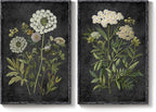 Large Framed Vintage Botanical Wall Art for Living Room, Moody Dark Floral Canvas Painting Prints, Retro Rustic Farmhouse Cottage Core Flower Artwork for Bedroom Dining Room Hallway Walls, 24x36 Inch