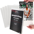 BCW Magazine Bags and Boards – (50 Pack) | Premade Non-Resealable Magazine Protectors | Standard Size 8 ¾" x 11 ⅛" | Magazine Sleeves and Boards Pre-Loaded for Storage and Display