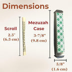 Sparkling Art Glass Mezuzah - Easy Mount Indoor or Outdoor - Weatherproof Metal Case - Gift Box and Non-Kosher Scroll Included - Hand Made in USA - Guaranteed for Life! (Deep Cobalt)