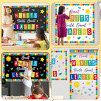party greeting Growth Mindset Bulletin Board Decorations Great Habits Build Great Leaders Paper Cutouts Colorful Back to School Bulletin Board Set for Kindergarten Preschool Decor