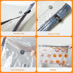 Travel Vacuum Seal Bags for Clothing with Portable Electric Pump, 9 Pack Space Saver Vacuum Storage Bag, Compression Packing Bag for Clothes Luggage & Suitcase, Cruise Vacation & Home Essentials