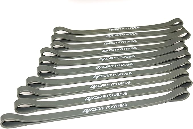 4KOR Fitness Resistance Loop Band Set, Perfect for Crossfit, Yoga, Physical Therapy, and Booty Building