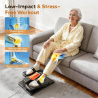 Under Desk Elliptical Machine, Electric Ellipse Leg Exercise as seen on TV, Quiet Seated Pedal Elliptical for Seniors with Remote Control for Home Office, 12 Adjustable Speeds