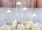 WGVI Quality Thick Weighted Tall Clear Cylinder Glass Vase, 3" W x 16" H, Flower Arrangement Candle Holder Floral Container Wedding Centerpieces Home Decor Bulk Wholesale, 12 Pieces