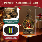 Christmas Nativity Snow Globe, Nativity Musical Snow Globe Lantern Lights with 6H Timer Battery & USB Powered, Retro Style Holiday Glitter Globe for Xmas Home Decoration Holiday Party Gifts