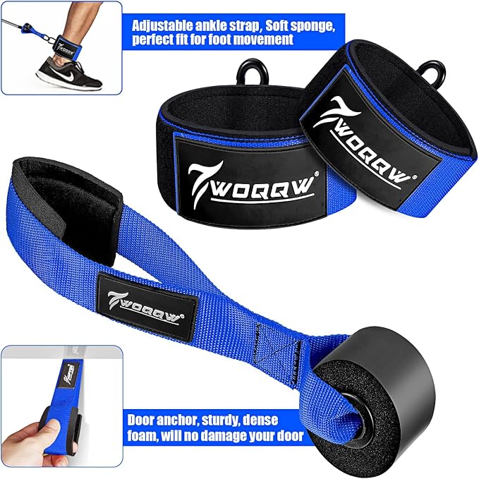WOQQW Heavy Resistance Bands for Working Out, 350lbs/450lbs Exercise Bands with Handles, Workout Bands Set for Men, Fitness Weight Bands for Muscle Strength Training,Stretching,Slim,Home Gym Equipment