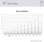 WGV Cylinder Vase Bulk, Diameter 5", Height 6", Clear Glass Floral Planter Container, Floating Candle Holder for Wedding Party Event Home Office Decor, 6 Pieces