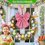 HEYHOUSE Wreath Hangers for Front Door, Clear Suction-Cup-Hooks Wreath-Door-Hanger on Glass Window,Easter Valentine’s Decorations Indoor Outdoor Over The Doors Hooks,Removable and Reusable, 4 Pack