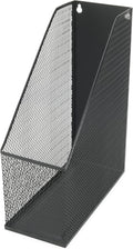 YBM HOME Mesh Steel Deluxe Magazine Rack, Extra Wide Magazine File Holder (1, Black)