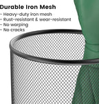 19.5" H Mesh Umbrella Stand - Ventilated Mesh Umbrella Holder for Entryway - Extra Capacity Storage for Umbrellas Canes & More - Freestanding Indoor Organizer 10.4" L x 10.4" W x 19.5" H - 4P Black