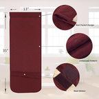 Armchair Caddy for Couch Remote Control Holder Non-slip Waterproof Sofa Armset Organizer with 4 Pockets Couch Chair Armrest Storage for TV Remote Control Phone Book 35"x13" Wine 1 Pack