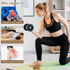 Upgraded Balance Trainer, Cork Balancing Board with User Guide-12In, Foot Ankle Strengthener Calf Stretcher, Plantar Fasciitis Bunion Arch Relief, Stability Trainer Double Leg Foot Strength Equipment