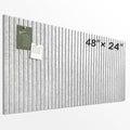 Large Cork Board for Office, 8 Pack Felt Wall Tiles with Slat Wall Paneling and Safe Removable Adhesive Tabs, Felt Bulletin Board Pin Board Cork Boards for Walls - Gray Marble