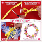 Leis for Graduation 2026, Artificial Flower Wreath with Cards Graduation Lays Gifts, Congrats Grad for High School